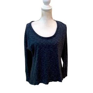 Tasc Performance scoop neck long sleeve organic cotton/ bamboo athletic top larg